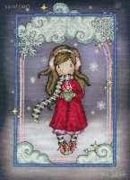 Santoro Gorjuss - Kreuzstichpackung 22x30cm - Snowflakes Kisses